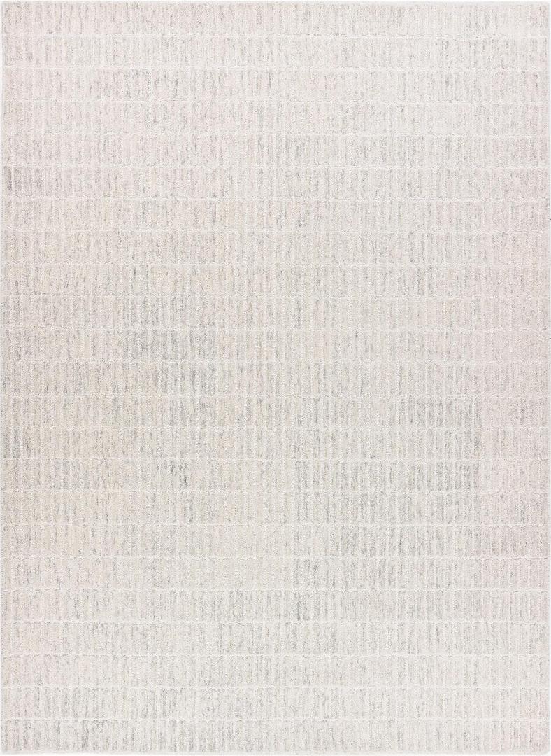 Hand-Tufted 100% Wool Area Rug  Unique Modern Geometric Grid Pattern, Soft Plush Textured Carpet for Living Room, Bedroom, Dining Room & Entryway (Grey, 9' x 12')