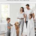 Casa Platino 100% Cotton Turkish Bath Towel Set 12 Pieces - Super Soft, Absorbent & Quick Dry - 4 Bath, 4 Washcloths, 4 Hand Towels for Bathroom - Hotel Quality, Ideal for Spa, Gym & Travel - White