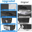 Hot Tub Spa Heater Pump Cover,18.9" D x 13" W x 18" H Waterproof 600D Oxford Fabric Aluminum Film Insulated Cover,Inflatable Hot Tub Spa Heater Pump,Easy Installation with Zipper,Black,Square