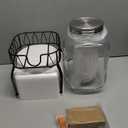 OneDream Glass Drink Dispenser for Parties, 1Gallon Beverage Dispenserd with Stand, Lemonade Dispenser with Stainless Steel Spigot and Fruit Infuser, Come with Ice Cylinder, Used as Sun Tea, Juice