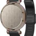 Compatible for Garmin Lily 2 Watch Band, 14mm Metal Mesh Women Replacement Strap Compatible for Garmin Lily2 Bands (Black)