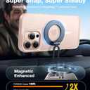 TORRAS for iPhone 16 Pro Case Translucent Matte Back/Desert Titanium Edge | Compatible with MagSafe, Military Grade Drop Protection, Stronger Magnetic, Shockproof Airbag, Color Button, Slim