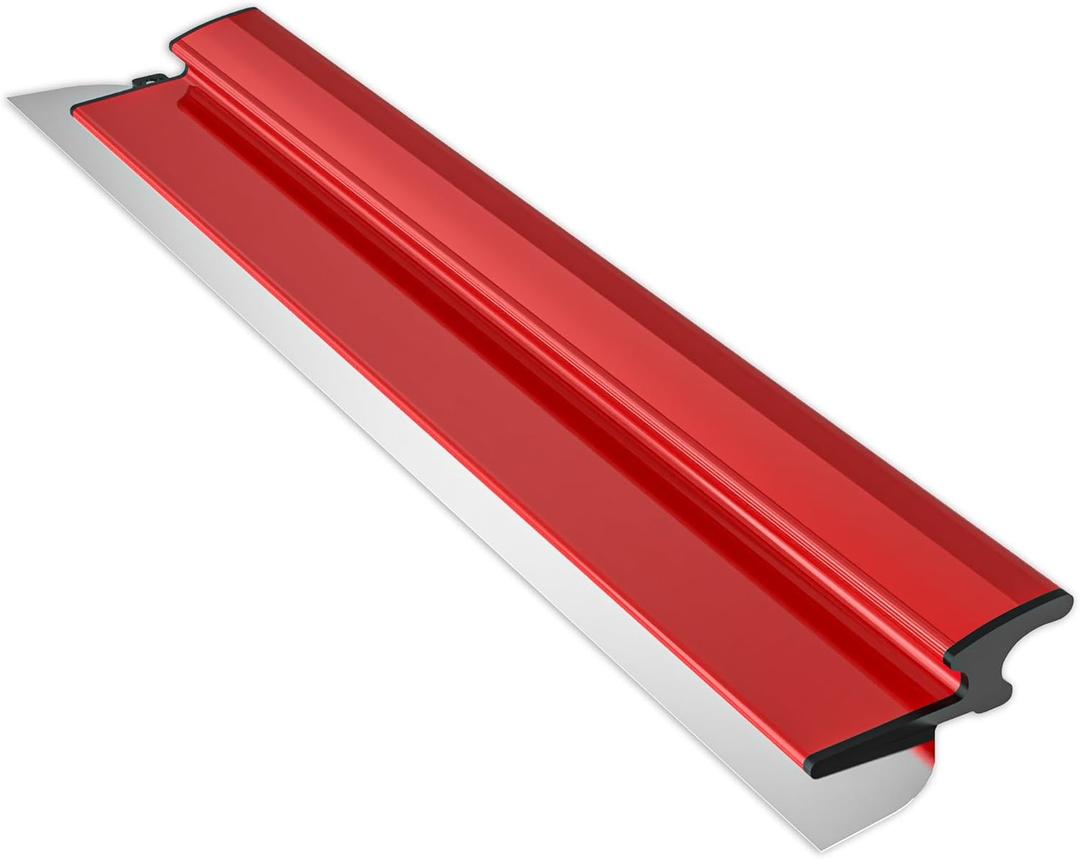 32 Inch Drywall Skimming Blade, Replaceable 0.38mm Stainless Steel Blade, Drywall Trowel for Gyprock, Drywall and Wall-Boardrd, Ergonomically Designed Grip