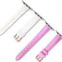 4 x 2PCS Outdoor Smart UV-Sensing Technology Sports Band Compatible with Apple Watch Band 38mm 40mm 41mm 42mm 44mm 45mm 49mm 46mm,Outdoor UV Detector Soft Waterproof Band with iWatch Series 10 9 Ultra 8 7 6 5 4 3 2 1 SE for Women and Men