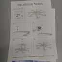 Malnutcolor Modern Low Profile 36 Inch White Flush Mount Ceiling Fan with 3 Light Color 6 Speeds, Fandelier for Living Room