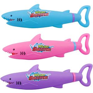 Water Guns for Kids Ages 4-8 Swimming Pool 3 Pack Shark Toys Water Squirt Guns 30 FT Range Summer Outdoor Games for Toddlers Age 2-4
