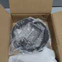 Deck Bird Feeders with Metal Tray and Water Bowl, BOLITE Balcony Bird Feeders Detachable Adjustable Heavy Duty Clamp Bracket, Attracting Birds, Black, Gifts for Women Men