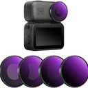 K&F CONCEPT ND&PL Filter Set Compatible with DJI Osmo Nano Vlogging Camera, 4 Pack Multicoated HD Optical Glass ND8/PL ND16/PL ND32/PL ND64/PL Filters, Action Camera Lens Accessories