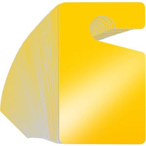 Vicenpal 100 Pack Blank Parking Permit Hang Tag Parking Placards Hang Tag 3 x 5 Inch for Car Rear View Mirror(Yellow)