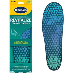 Dr. Scholl's  Revitalize Recovery Insole Orthotics, Improve Recovery Fast, Reduce Fatigue, Stress, Soreness, Trim to Fit Inserts for Any Shoes, Athletic, Running, Slippers, Casual, Women 6-10, 1 Pair