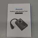 DEWENWILS Light Timer Outdoor Weatherproof, Outdoor Timer for Light, Heavy Duty 2-Prong Grounded Outlet, Dusk to Dawn and 2/4/6/8 Countdown for String Light, UL Listed