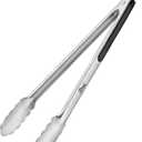 Hotec Stainless Steel Kitchen Tongs, 16 Inch Extra Long Locking Metal Food Tongs for Cooking, Serving, BBQ, Grill Non-Slip Grip