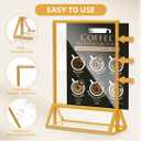 PPH-Sisy Acrylic Sign Holder 5x7 Gold Picture Frame Clear Acrylic Frames Display Stand Double Sided Table Menu Holders for Wedding Table Numbers Restaurant Photos (8 pcs)