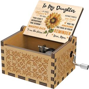 Gossby Gift for Daughter- You are My Sunshine Music Box - Daughter Gift from Mom, Dad - Mothers Day, Christmas, Birthday Gift for Daughter - Daughter Gift Idea - to My Daughter Gift