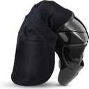 Jecery Welding Helmet Cover Fr Cotton Welding Helmet Bib Extended Head Neck Cover with Press Fit Seal Full Protection Hood Accessories Head Neck Protector Fits Most Helmets(Black)