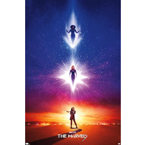 Trends International Marvel The Marvels - Teaser One Sheet Wall Poster, 34L x 22.4W, Unframed Version