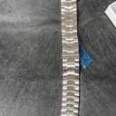 Metal Bands Compatible with Samsung Galaxy Watch 8 40mm 44mm/Watch 8 Classic 46mm Band for Men Women, Stainless Steel Luxury Link Bracelet Adjustable Replacement Strap for Galaxy Watch 8 Series (Silver/Silver)