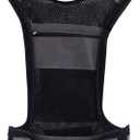 LED Safety Reflective Vest, USB Rechargeable Running Reflector Gear with Storage Pocket, Adjustable Vest (Black)