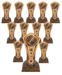 Express Medals 1 to 12 Packs of 6.5 Inch Tall Cobra Football Trophies with 3 Inch Wide Base