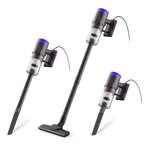 KEROMEE Stick Vacuum Cleaner Corded, 710W Powerful Suction, Lightweight 3.7lbs, 2-in-1 Handheld, 16.4ft Cord, Purple - Ideal for Hardwood Floors & Carpet (Model: 588-710)