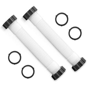 11763 Pool Sand Filter Pump Hose 10'' with Gaskets, Compatible with I ntex 26323EH 26325EH 26351EH 26351W 26355EH 26355W 26381EH 26383EH 26643EG 28323EH 28351EH 28643EG Pool Pump