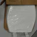 Mayfair Cassel Slow Close Toilet Seat, Easy Clean, Non Slip Premium Wood Seat, Easy Install, Made in USA, Elongated, White