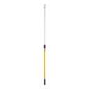 Rubbermaid Commercial Products HYGEN Quick-Connect Adjustable Extension Handle/Pole, Lightweight Cleaning Tool for Floors/Walls/Ceilings/Windows for Janitorial/Residential/Commercial/Business, Yellow