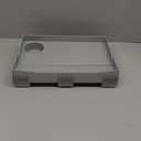 SPACELEAD Bedside Shelf for Bed College Dorm Room Clip On Nightstand with Cup Holder & Cord Holder -Tray Table Caddy for Students Bunk Bed Shelf for Organizer Top for Bedroom (Grey Plastic)