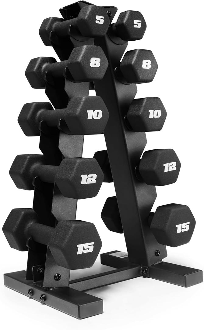 CAP Barbell Neoprene Dumbbell Weights Pairs & Sets | Multiple Colors (100 lb Set)