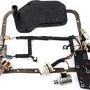 4L60E Refurbished Transmission Master Solenoid Kit with Harness Oil Case Washer TCC EPC PWM Shift 3-2 Harness for All GM 2003-2005 with Buick Rainier Cadillac 2003-up
