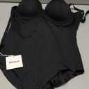 Bodysuit Shapewear for Women Tummy Control Dress Backless Bodysuit Tops Body Shaper with Built-in Bra Size L