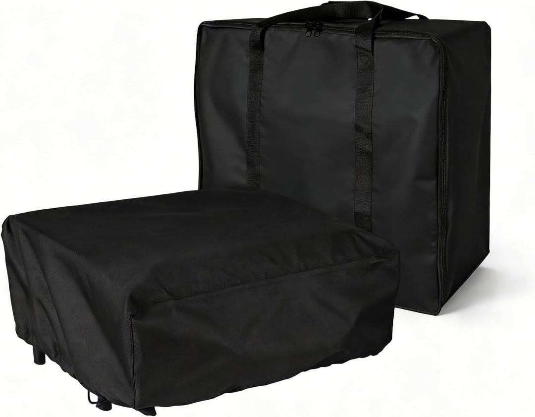 22 Inch Carry Bag and Griddle Cover Replacement Parts for Blackstone 22" Table Top Griddle with Griddle Hood, Heavy Duty Waterproof 600D Polyester Table Up 22" Griddle Cover