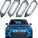 Led Grille Grill Lights fit for 2024 2025 2026 Toyota Grand Highlander Xle Limited Hybrid Sport OEM Grills Light Accessories (White Led-4pcs)