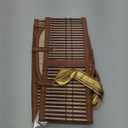 Reallnaive Baskets for Gifts Empty Sturdy Woven Bamboo Gift Basket with Gift Bags and Ribbons for Christmas Thanksgiving Birthday Mothers Day Housewarming Party Gift Wrapping, 12"x 8"x 6"(2 Set)