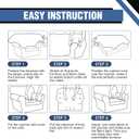 Stretch Sofa Slipcover Set for 3 Cushion Couch Sofa  Floral Print Couch Cover, Pet and Child-Friendly Furniture Sofa Covers,with Elastic Bottom (Orange+love Print)