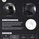 VEVOR Motorcycle Helmet DOT Approved, Adult Motocross Dirt Bike Helmet with Large Clear Visor, Comfortable Motorbike Racing Street with Detachable Liner for Men & Women