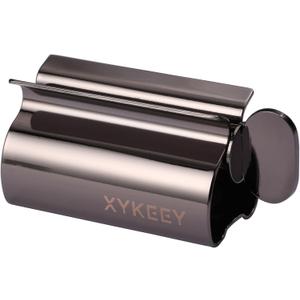 XYKEEY Toothpaste Squeezer Tube Squeezer - Toothpaste Squeezer Roller Tube Squeezer Tool, Rolling Tooth Pastetooth Paste Squeeze Dispenser Tube Wringer, 1 Pack (Black)