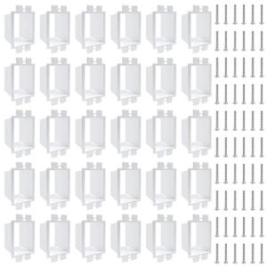 30PCS BE1-2 Electrical Outlet Box Extenders with 60 Screws, 1-Gang Box Extender, Single Gang Box Extender 1 Gang Power Switch Receptacles Accessories