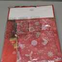 Rusikia 12 Christmas Gift Bags with 12 Tissues and 1 Satin Ribbon, Red Party Favor Bags Bulk with Handles, Glittery Cute Balls Father Christmas Paper Bag for Wrapping Holiday (Medium 10"x4"x12.6")