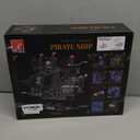 Pirate Ship Building Sets with Lights,MOC Black Pearl Ships Building Blocks for Adults,Pirate Boat Building Toys,Collectible for Home Decor,Valentine Day Birthday Gift for Boys 8-14(2288Pcs)