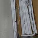 Whitmor 36 Pair Over the Door Shoe Organizer, 12 Tier Hanging Shoe Organizer, Heavy Duty Metal & Mesh Shoe Holder, Hanging Shoe Rack for Closet Organizer & Storage, 69"L x 21.7"W x 7.5"H, White