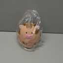 H&W Cow Piggy Bank, Unbreakable Coin Box for Kids, Cute Animal Money Bank Birthday for Boys Girls,Coin Saving Boxes (Yellow) (Small)