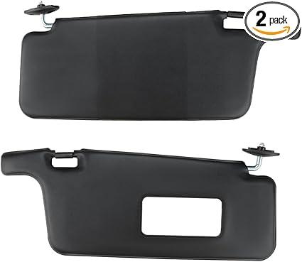 INTGET Upgraded 2PCS Black Sun Visor for 1996-2000 Honda Civic Accessories 1997 1998 1999 Plastic Interior Sunvisor Replacement for Honda Civic Accessories iES CX DX EX EXR HX LX Left & Right Side