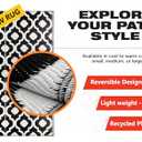 BalajeesUSA Outdoor Plastic Rugs - 6x9 Black, Reversible Recycled Plastic Straw Indoor Outdoor Patio Rugs Clearance Waterproof Large RV Camper Mats Outside 521