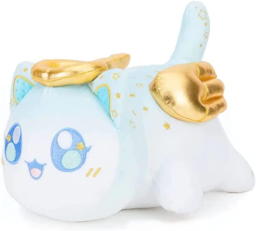 10" Cute Cat Plush Toys,Character Dolls,Stuffed Animal Plushies,3D Plushies,Soft Throw Pillow Decorations, Cute and Soft Cat Toy, Great Gift for Kids (Angel cat)