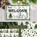 VIVIQUEN 24 Pack Christmas Tree Double-Sided Paper, 12-inches Dark Green Textured Scrapbook Paper Xmas Craft Paper Folded Flat for DIY Background Card Making Scrapbook Photo Album Decor