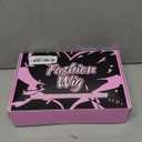 AISI HAIR Blonde Wig with Bangs Long Wavy Synthetic Wig for Women with Daily Party Use