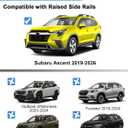 FengYu 300lb Roof Rack Cross Bars Compatible with Subaru Ascent 2019-2026 Heavy Duty Lockable Aluminum Roof Rails Crossbars Cargo Bars Canoe Snowboard Rooftop Black Carrier Luggage