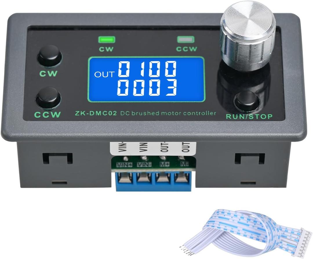 PWM DC Motor Speed Controller 12V30V 10A Variable Speed Regulator, Forward Reverse Motor Control Module with Delay Timer, Limit Switch Input, 23 Modes, Memory Function