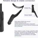 APX 6000 Earpiece XPR 7550e Headset Compatible for Motorola Radios APX 8000/7000/4000 XPR 7350e/7580e/7380e/7550/7350 Acoustic Tube and PTT Mic, Surveillance Headset
